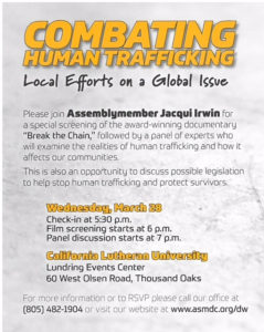 Combating human trafficking local efforts on a global issue.